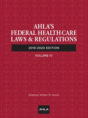 cover image of AHLA's Federal Health Care Laws & Regulations (Non-Members)